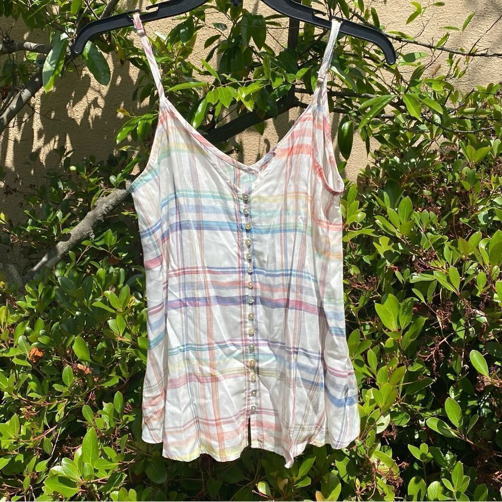 Lovestitch Striped Multi-colored Spaghetti Strap Camisole/Tank Top. Small. NWOT